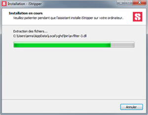 Let iStripper extract its files 